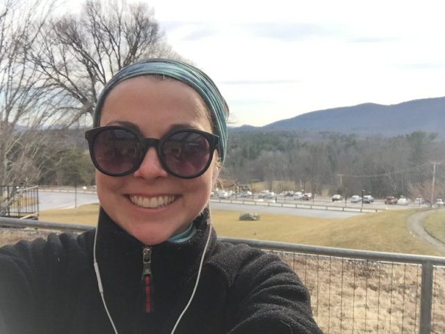 selfie with mountains